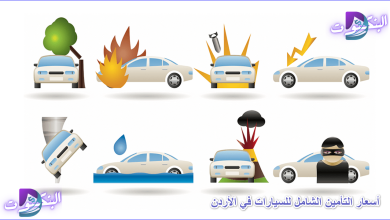 أسعار التأمين الشامل للسيارات في الأردن