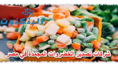 شركات تصدير الخضروات المجمدة في مصر
